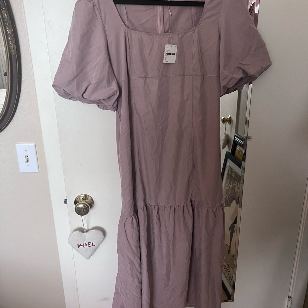 Free People Dusty Mauve Jordan Midi Dress - Picture 8 of 9